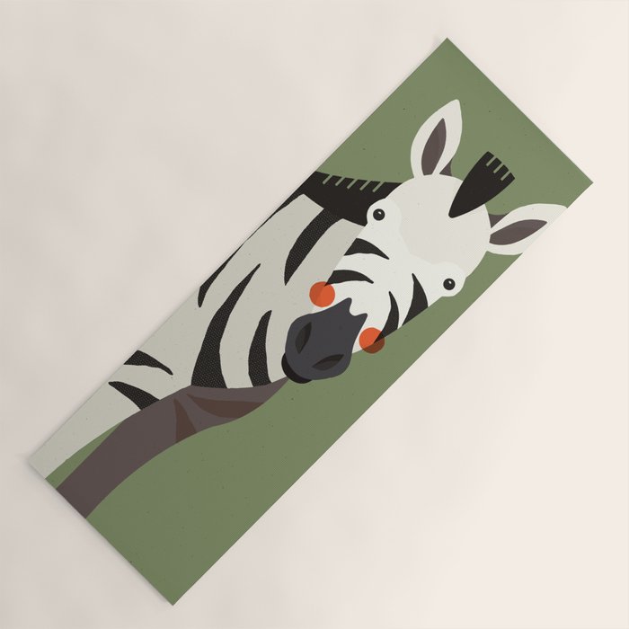 Zebra, Animal Portrait Yoga Mat Gallery Image 1