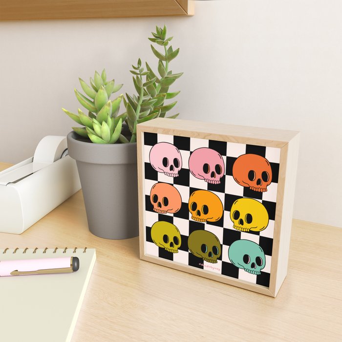 Rainbow Skulls Mini Art Print Gallery Image 2
