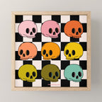 Rainbow Skulls Mini Art Print Gallery Image 1