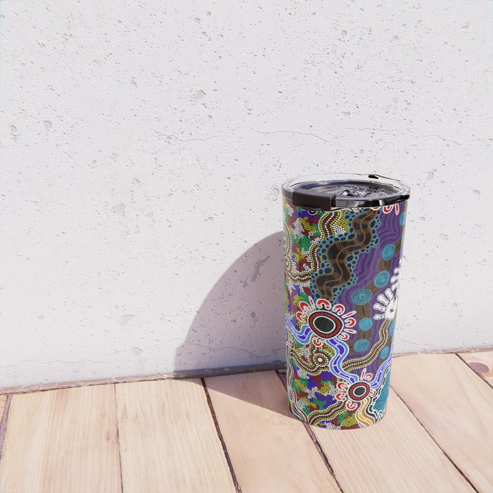 Authentic Aboriginal Art - Discovering Your Dreams Travel Mug Gallery Image 4