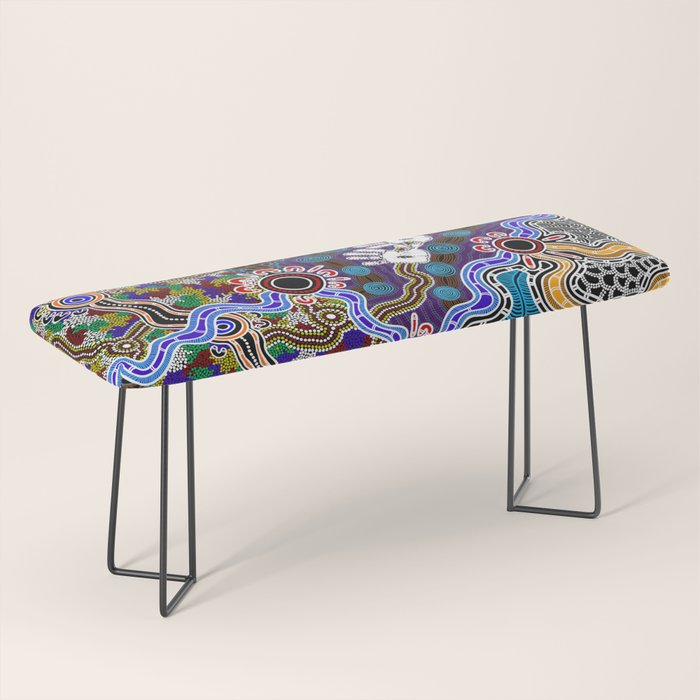 Authentic Aboriginal Art - Discovering Your Dreams Bench Gallery Image 1