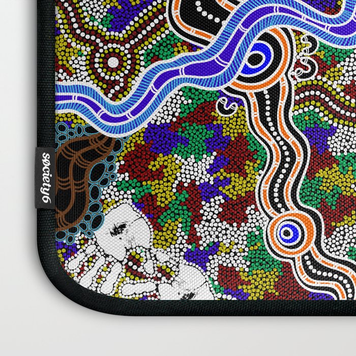 Authentic Aboriginal Art - Discovering Your Dreams Laptop Sleeve Gallery Image 3