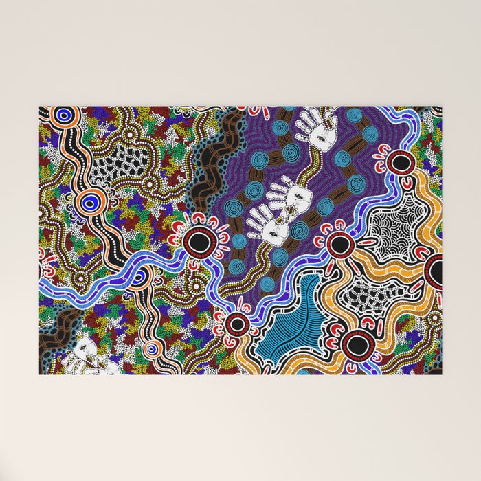 Authentic Aboriginal Art - Discovering Your Dreams Welcome Mat Gallery Image 1