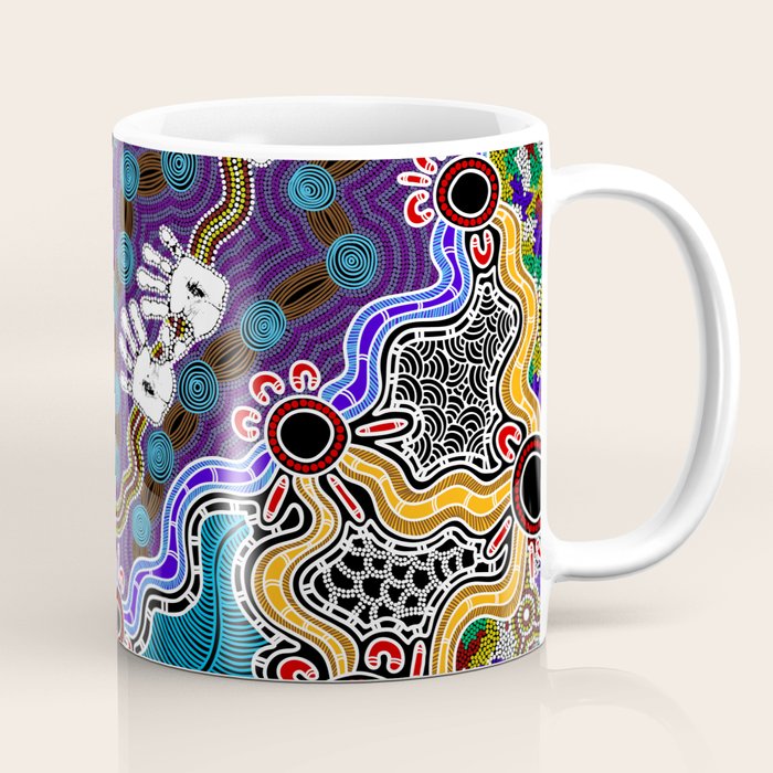 Authentic Aboriginal Art - Discovering Your Dreams Coffee Mug Gallery Image 1