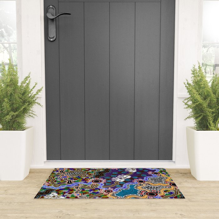 Authentic Aboriginal Art - Discovering Your Dreams Welcome Mat Gallery Image 3