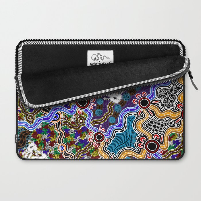 Authentic Aboriginal Art - Discovering Your Dreams Laptop Sleeve Gallery Image 2