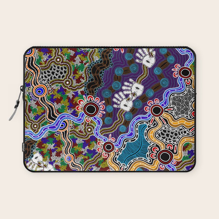 Authentic Aboriginal Art - Discovering Your Dreams Laptop Sleeve Gallery Image 1