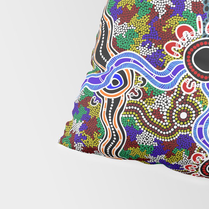 Authentic Aboriginal Art - Discovering Your Dreams Pillow Sham Gallery Image 4