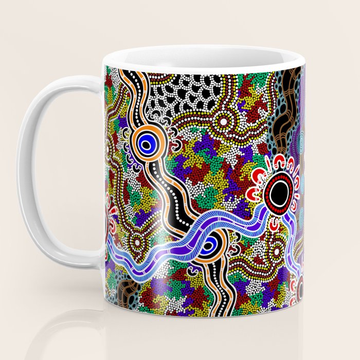 Authentic Aboriginal Art - Discovering Your Dreams Coffee Mug Gallery Image 3