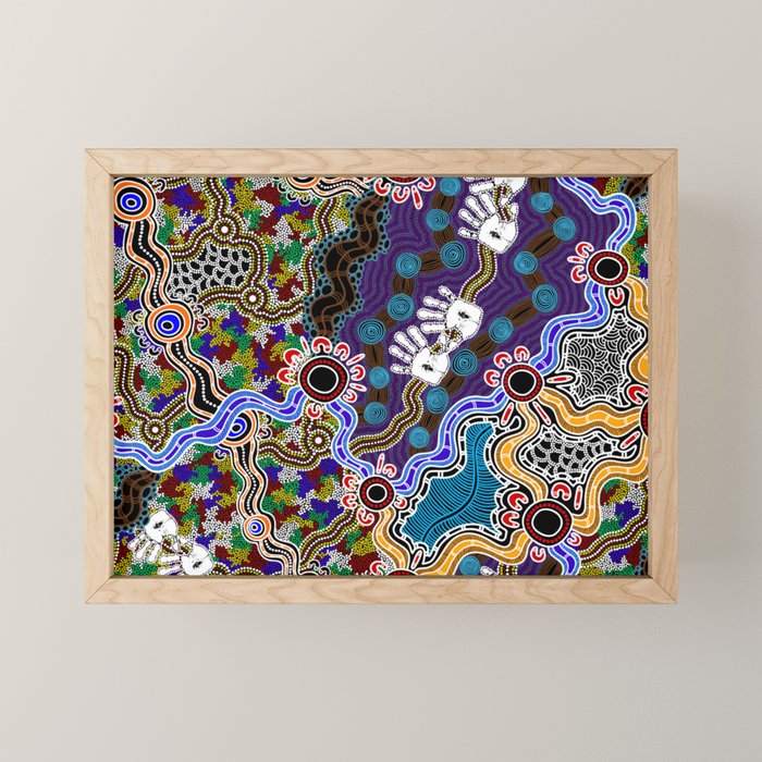 Authentic Aboriginal Art - Discovering Your Dreams Mini Art Print Gallery Image 1