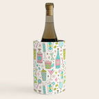 Retro Mid Century Happy Hour - Pink Green and Blue Wine Chiller Gallery Image 2