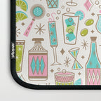 Retro Mid Century Happy Hour - Pink Green and Blue Laptop Sleeve Gallery Image 3