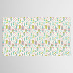 Retro Mid Century Happy Hour - Pink Green and Blue Tablecloth Gallery Image 2