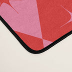 Diamonds with Sparkles geometric pattern pink and red  Desk Mat Gallery Image 4