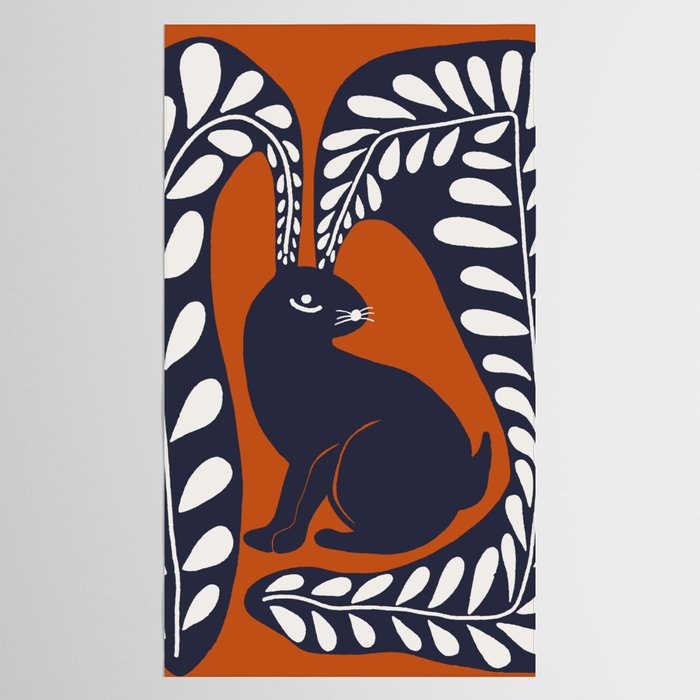 Bunny on the hill  Tablecloth Gallery Image 2