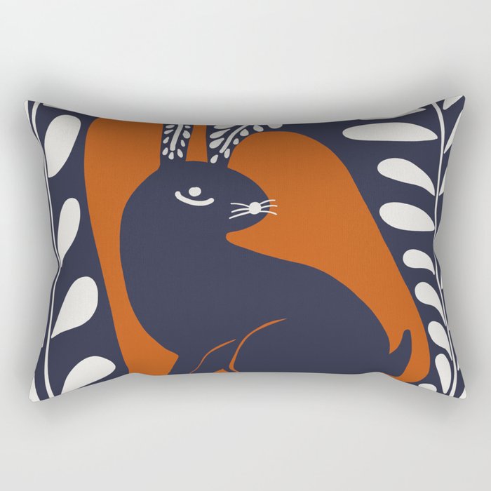 Bunny on the hill  Rectangular Pillow Gallery Image 1