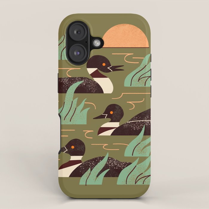 Loons At Dusk iPhone Case Gallery Image 1