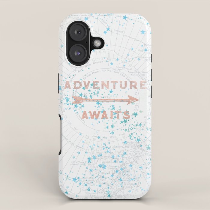 Adventure Awaits Rose Gold iPhone Case Gallery Image 1