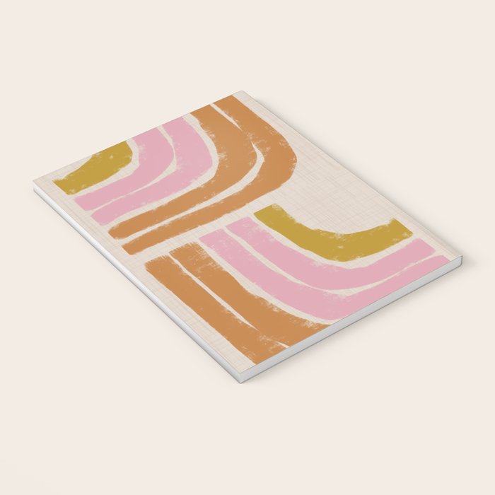 Retro Rainbow Geo - Mid Century Modern Arc Notebook Gallery Image 3