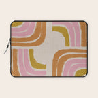 Retro Rainbow Geo - Mid Century Modern Arc Laptop Sleeve Gallery Image 1