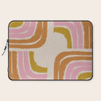 Retro Rainbow Geo - Mid Century Modern Arc Laptop Sleeve Gallery Image 2