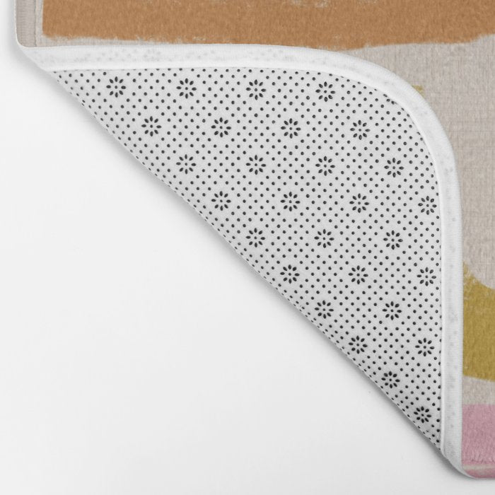 Retro Rainbow Geo - Mid Century Modern Arc Bath Mat Gallery Image 2