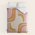 Retro Rainbow Geo - Mid Century Modern Arc Comforter Gallery Image 6