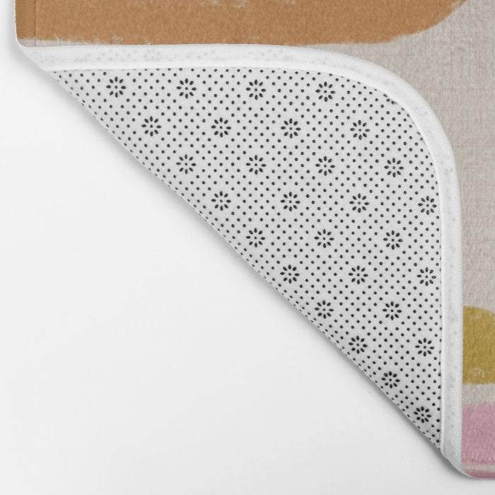 Retro Rainbow Geo - Mid Century Modern Arc Bath Mat Gallery Image 2