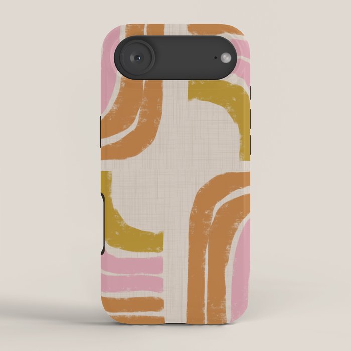 Retro Rainbow Geo - Mid Century Modern Arc iPhone Case Gallery Image 2