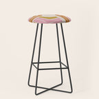 Retro Rainbow Geo - Mid Century Modern Arc Stool Gallery Image 1