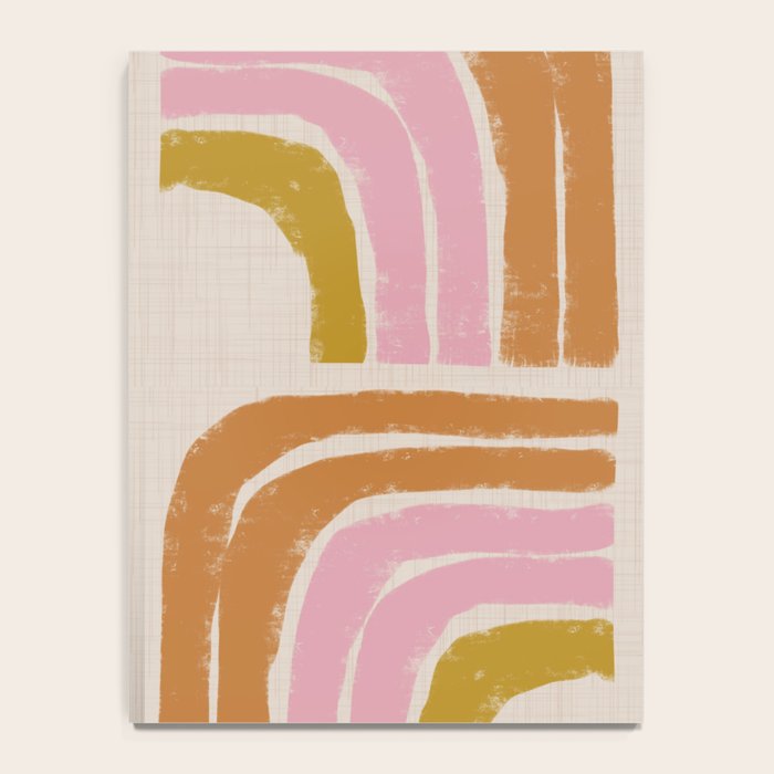 Retro Rainbow Geo - Mid Century Modern Arc Notebook Gallery Image 4