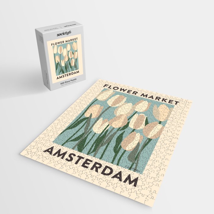 Flower Market Amsterdam - Matisse Inspired Jigsaw Puzzle Gallery Image 2