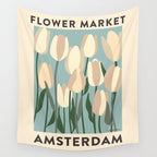Flower Market Amsterdam - Matisse Inspired Wall Tapestry Gallery Image 4