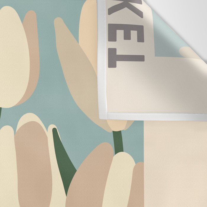 Flower Market Amsterdam - Matisse Inspired Wall Tapestry Gallery Image 3