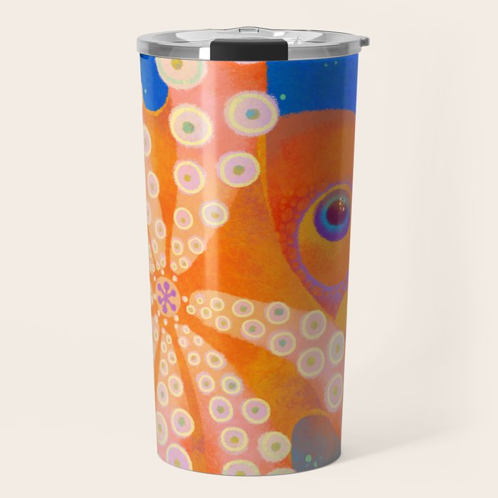 Hypnosis Octopus Travel Mug Gallery Image 1
