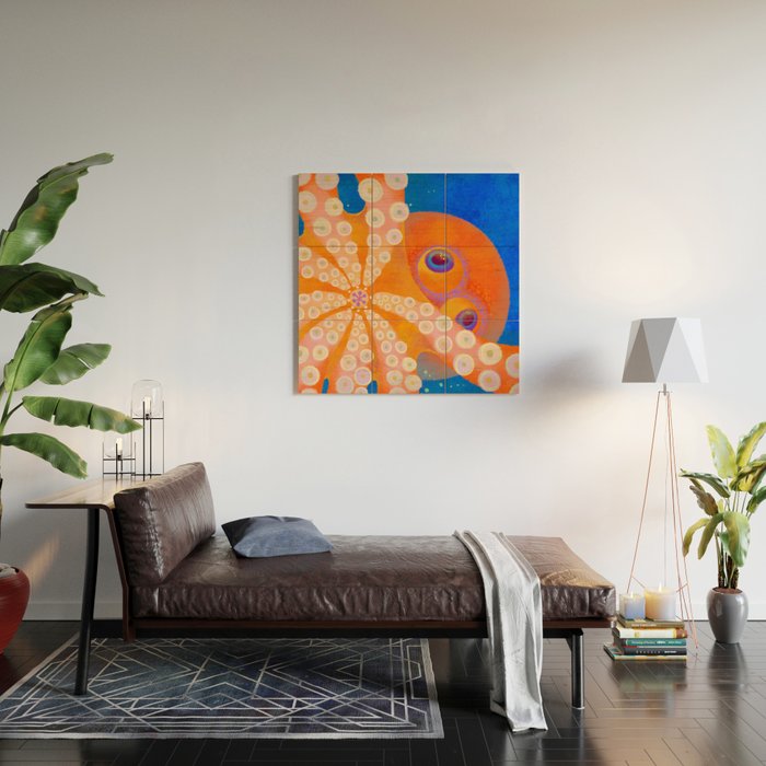 Hypnosis Octopus Wood Wall Art Gallery Image 2