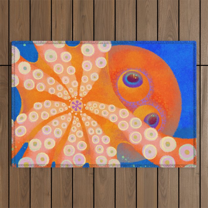 Hypnosis Octopus Outdoor Rug Gallery Image 1