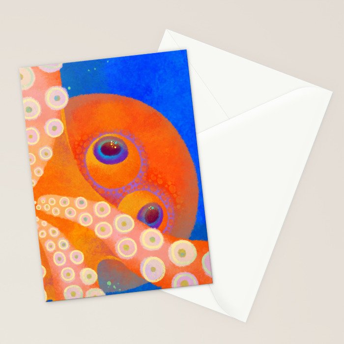 Hypnosis Octopus Stationery Card Gallery Image 2