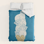 Pug Ice Cream Duvet Cover Gallery Image 6