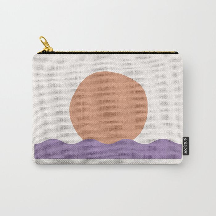 Sunset Wave - Abstract Painting Carry All Pouch Gallery Image 1