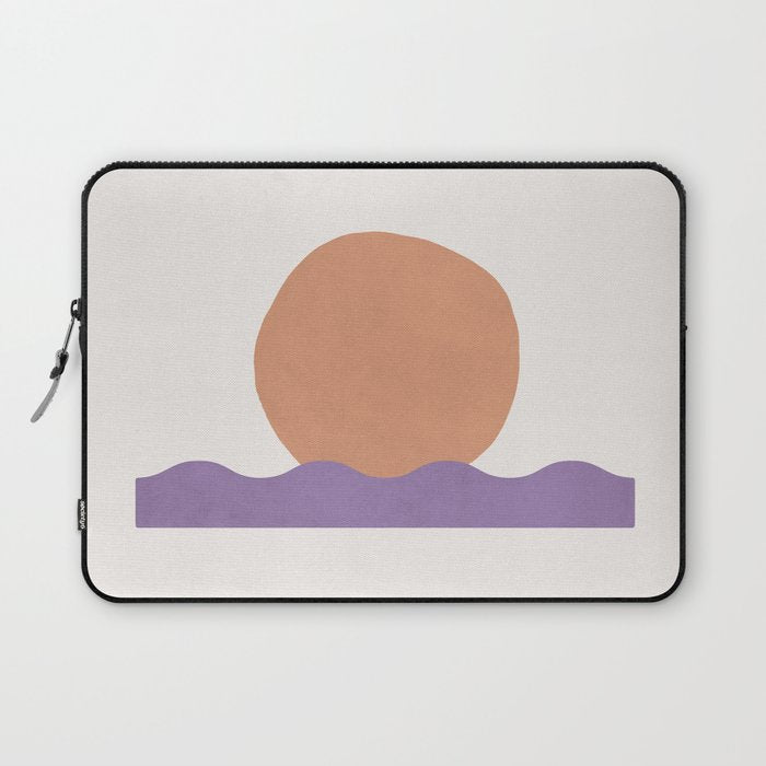 Sunset Wave - Abstract Painting Laptop Sleeve Gallery Image 1