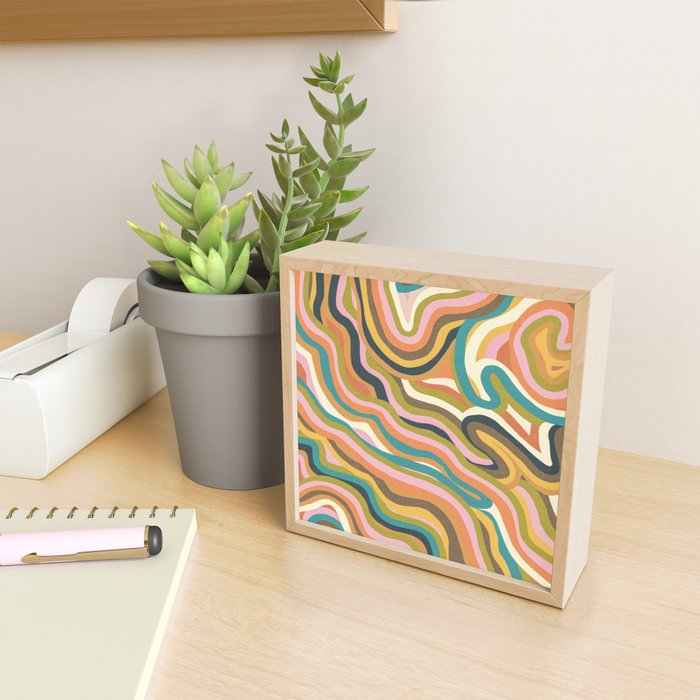 Rainbow Marble Mini Art Print Gallery Image 2