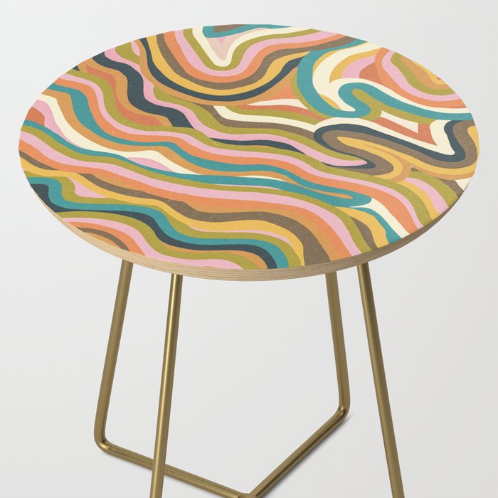 Rainbow Marble Side Table Gallery Image 2
