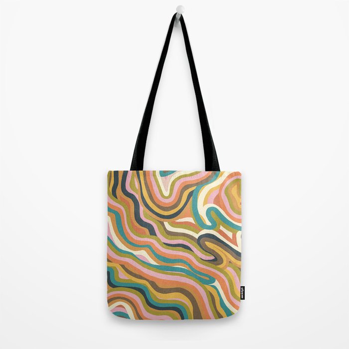 Rainbow Marble Tote Bag Gallery Image 2