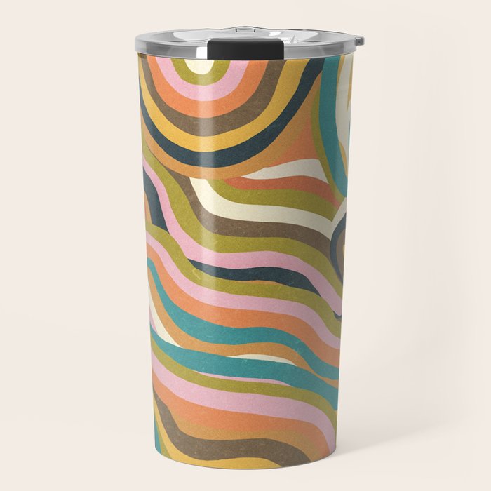 Rainbow Marble Travel Mug Gallery Image 1