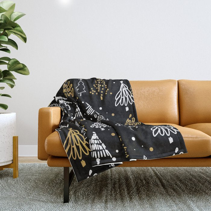 Christmas Tree Pattern Throw Blanket Gallery Image 1