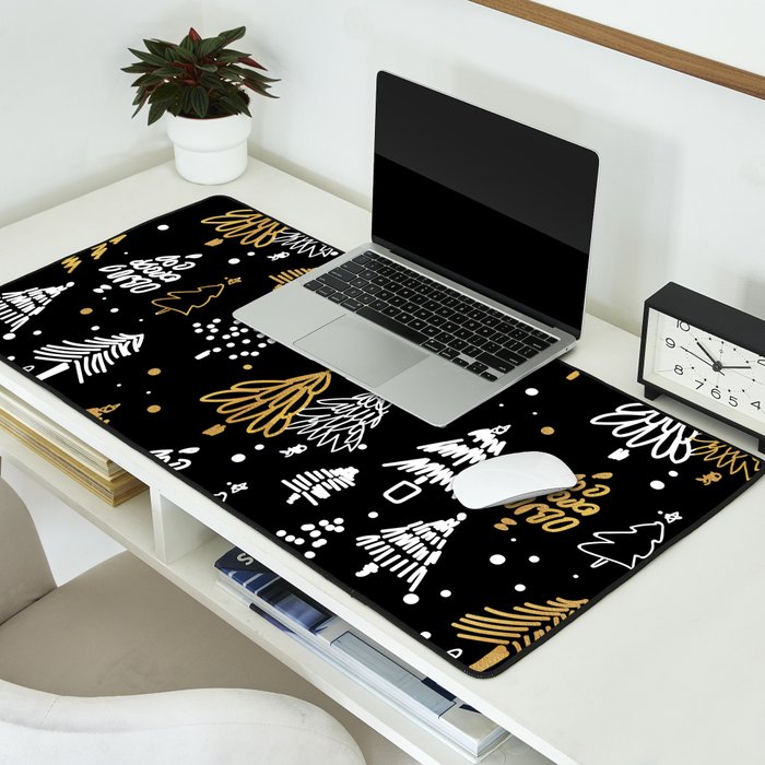 Christmas Tree Pattern Desk Mat Gallery Image 2