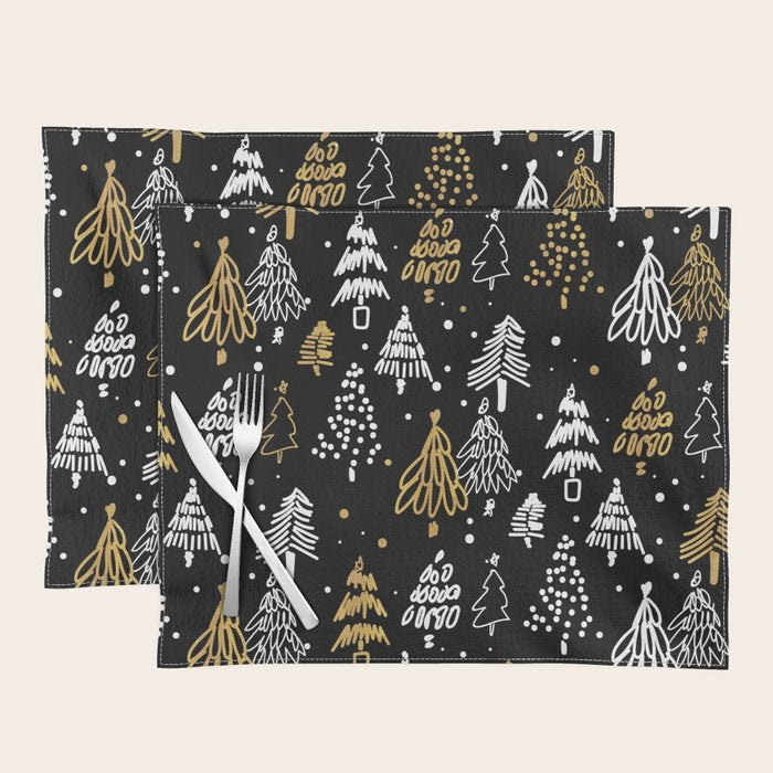 Christmas Tree Pattern Placemat Gallery Image 1