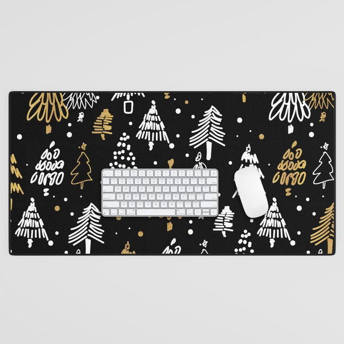 Christmas Tree Pattern Desk Mat Gallery Image 1
