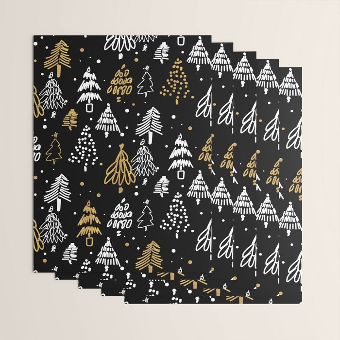 Christmas Tree Pattern Wrapping Paper Gallery Image 3
